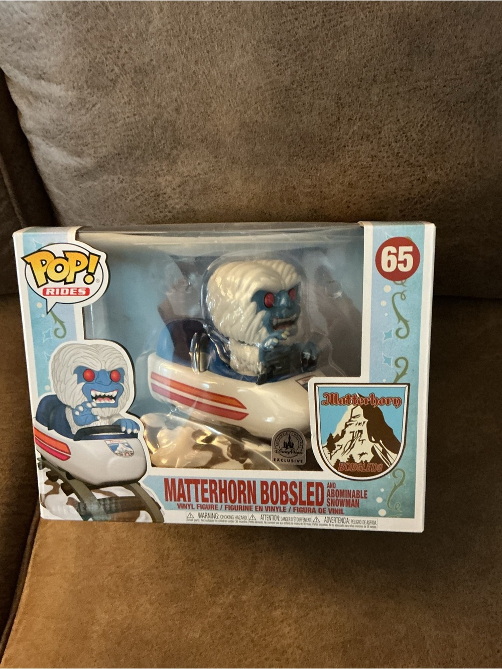 Funko Pop! Rides Matterhorn Bobsled Abominable Snowman - White, Blue, Red